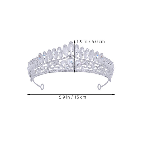 Bridal Tiara Huvudband Bröllopskrön 1