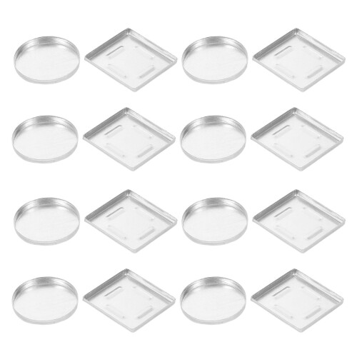 30St Aluminiumögonskuggspanner DIY Sminklåda Silver