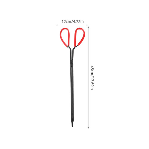 2St Saxtångar Långhandled 45 Cm Vedplockare Grill Kol Plockverktyg 1