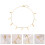 1 St Girl Lockkedja Medaljong Modeaccessoar 8