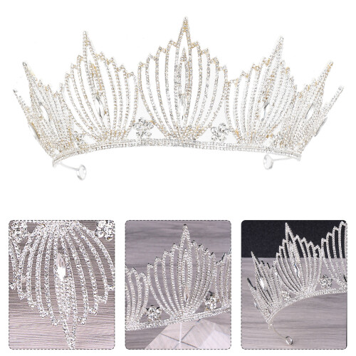 Elegant Barock Kroon Med För Bröllop (Silver) 2