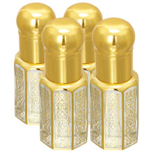 4St Aromaterapiflaskor Guld Mini Omfyllningsbar Parfym