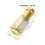 4St Aromaterapiflaskor Guld Mini Omfyllningsbar Parfym 3