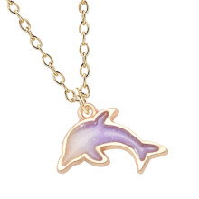 Dolphin Form Halsband Med Anhängare Halsdekoration