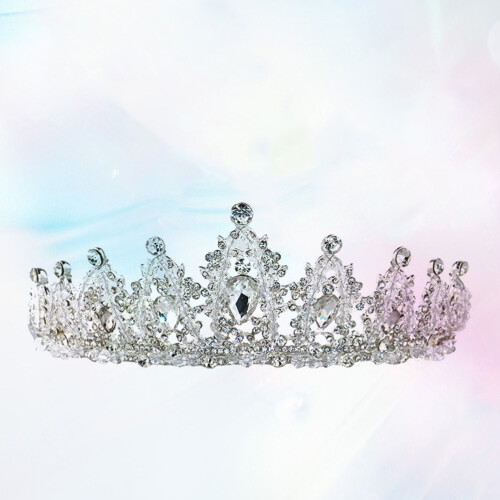 Krönemarkör Hårband Huvudprydnad (Silver Hg101) 2