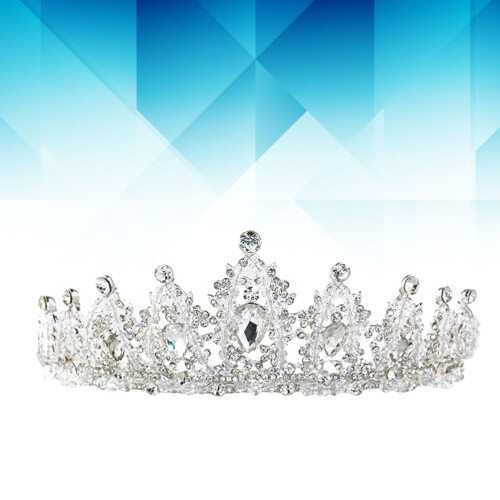 Krönemarkör Hårband Huvudprydnad (Silver Hg101) 1