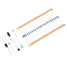 1565-teiliges Set: LEDs 3/5 mm (W/G/B/R/Y), 1N4148–1N5408