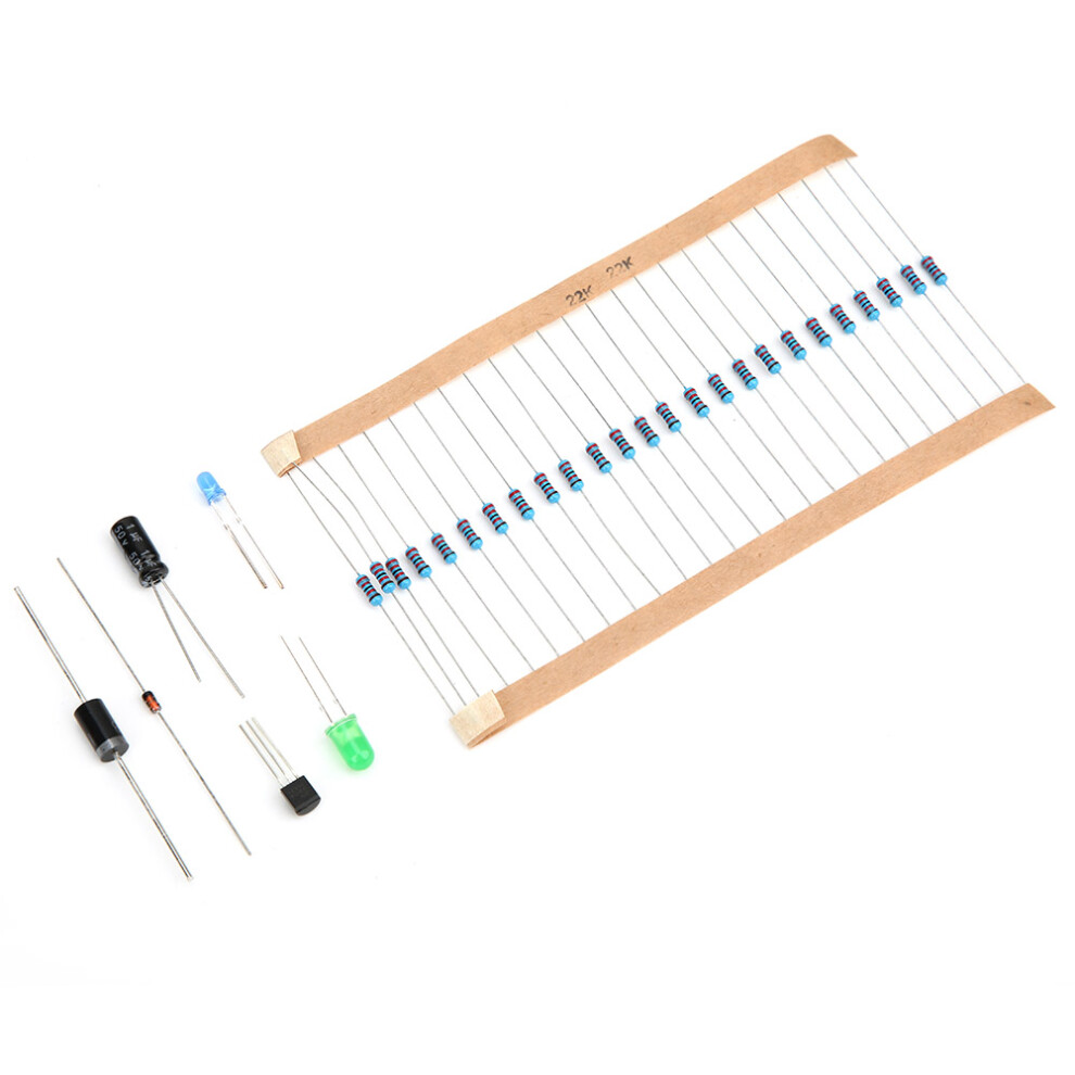 1565Pcs Electronic Components Kit: Resistors, Capacitors, Leds & Diodes 7891363397202