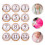 1 Set Baby Årets Tillväxtsticker Månadssticker För Klippbok 8