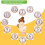 1 Set Baby Årets Tillväxtsticker Månadssticker För Klippbok 4
