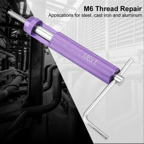 M6*1.0 Car Engine Thread Repair Insert Kit - Stainless Steel Durable Tool