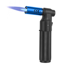 Kitchen Blow Torch Butane Lighter Refillable Portable Torch With Adjustable Big Jet Flame Blue Gas Not Included Camping