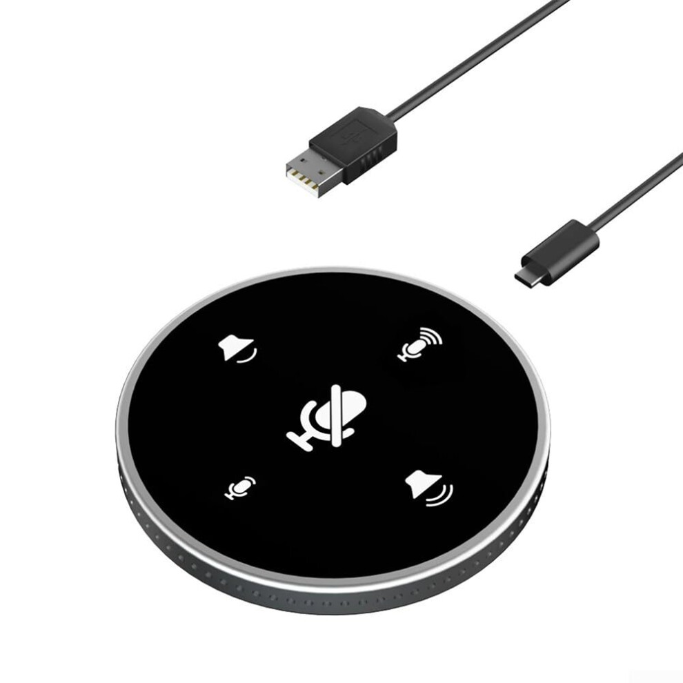 Conference Speakerphone Microphone Usb Wired Built In Speaker Portable Clear Sound 9067246996567
