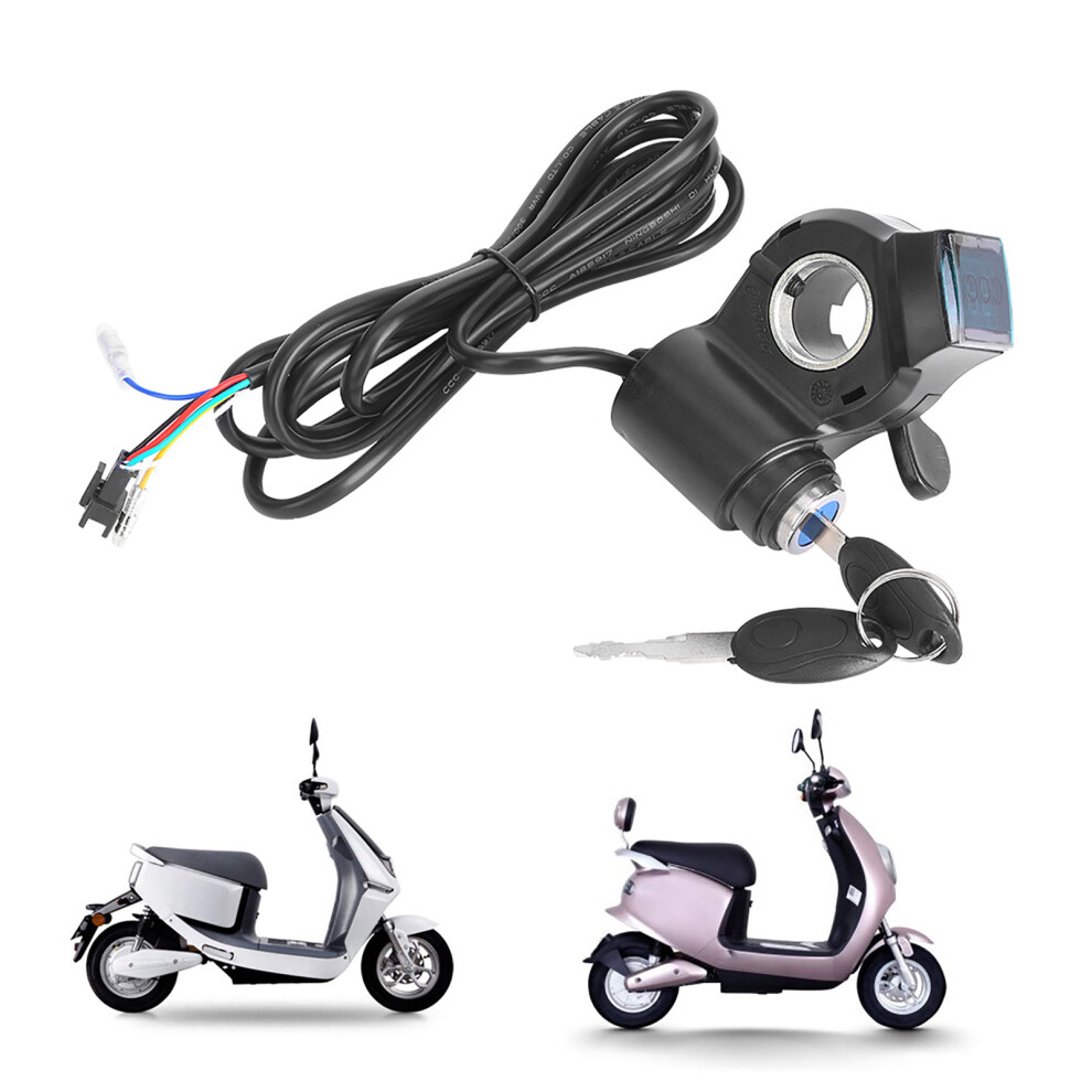 E-Bike Lcd Thumb Throttle With Real-Time Voltage And Power Display 4611363398336