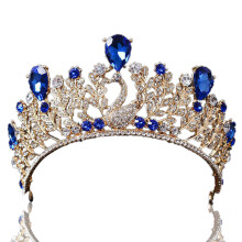 Bröllops Tiara Pailletter Brudslöja Tävlings Drottning Kroon