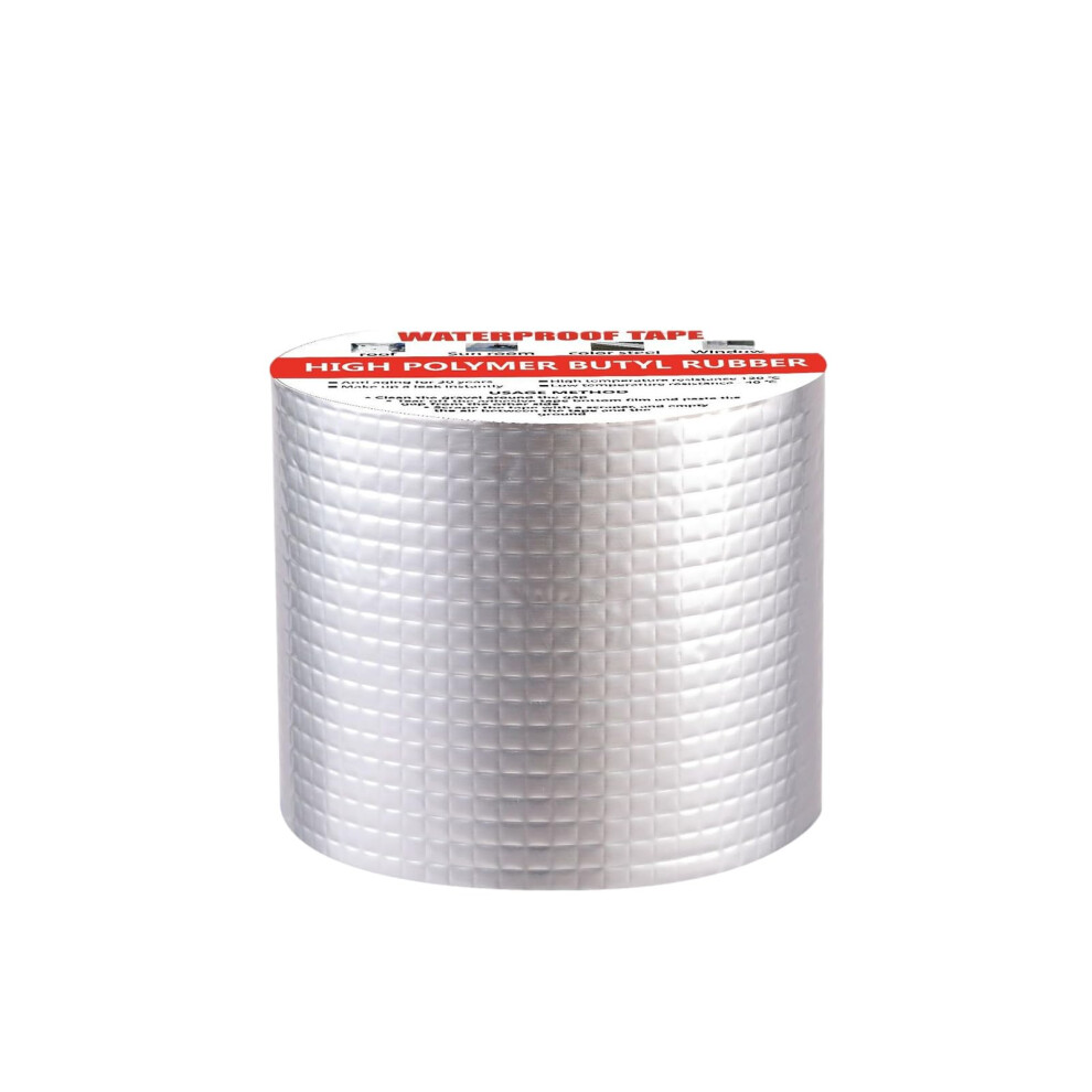 Waterproof Butyl Foil Tape For Window And Pipe Sealing 1Mm Thick 15Cm Wide 5M Long Strong Adhesion Outdoor Use 9067246996932