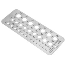 Edelstahl-Bohrlehre 29 Größen 1/16-1/2 Zoll