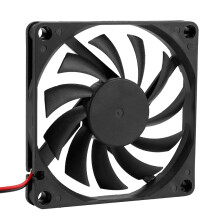 2pcs 8cm 12V CPU Cooler Fans Silent Heat Sink for PC Black