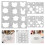 13Pcs Ullfölingsform Stickfästningsmallar För Nybörjare 11