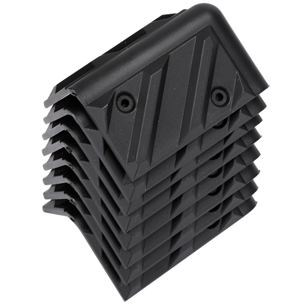 Corner Wrap Protectors 8Pcs Thick Plastic Right Angle For Speakers Black 4101363400257