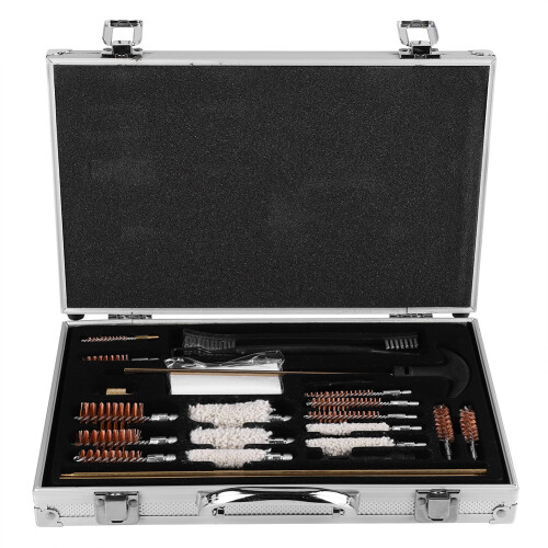 24PCS Universal Firearm Cleaning Kit, Portable Aluminum Tool Set 1
