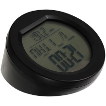 Car Clock För Instrumentbräda: Solcellsdriven Med Temperatur, Datum