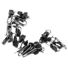 30 pcs Fishing Lure Clips Durable PE Bait Decoupling Accessories Black 60mm