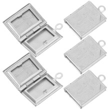 5 St Locket Halsband Pendants Charm Tillbehör
