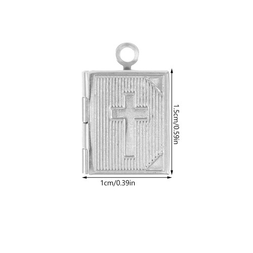 5 St Locket Halsband Pendants Charm Tillbehör 2
