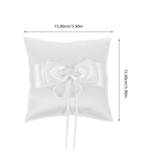 Brudringkudde Med Slipsnöre För Ringbärare Blomsterflickor 1