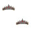2 Stycken Bridal Tiara Huvudprydnad Bröllops Hår Smycke 4