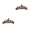 2 Stycken Bridal Tiara Huvudprydnad Bröllops Hår Smycke 8