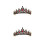 2 Stycken Bridal Tiara Huvudprydnad Bröllops Hår Smycke 9