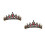 2 Stycken Bridal Tiara Huvudprydnad Bröllops Hår Smycke 5
