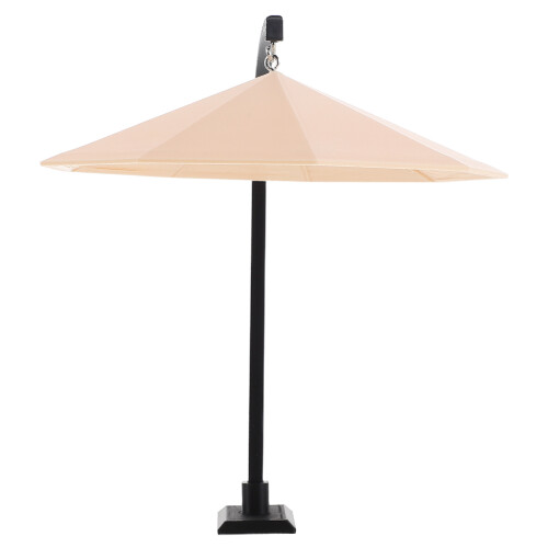 Beige Plast Mini Parasoll För Dockhus Uteplats
