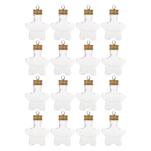 32 Pcs Julalkoholdroppar: 50 Ml Stjärnformade Godisburkar Med Lock 1