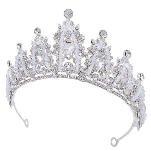 Bride Crown Bröllopsbrud Tiara Kroon Hårsmycke 2