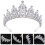 Bride Crown Bröllopsbrud Tiara Kroon Hårsmycke 6