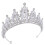 Bride Crown Bröllopsbrud Tiara Kroon Hårsmycke 8
