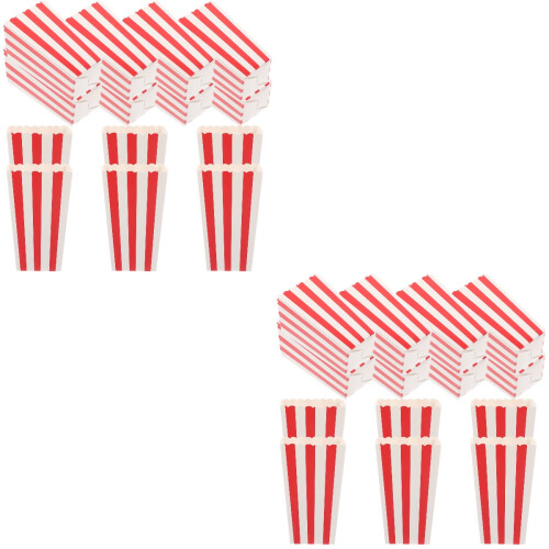 48 St Engångs Popcornlåda För Filmkväll 2