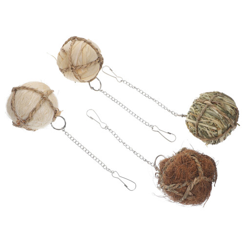 4Pcs Tuggboll Leksak För Hamster