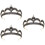 3Pcs Bröllopsbrud Krans Strasskrans Håraccessoar 9