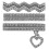 3 Stycken Silikon Armband Strass 11