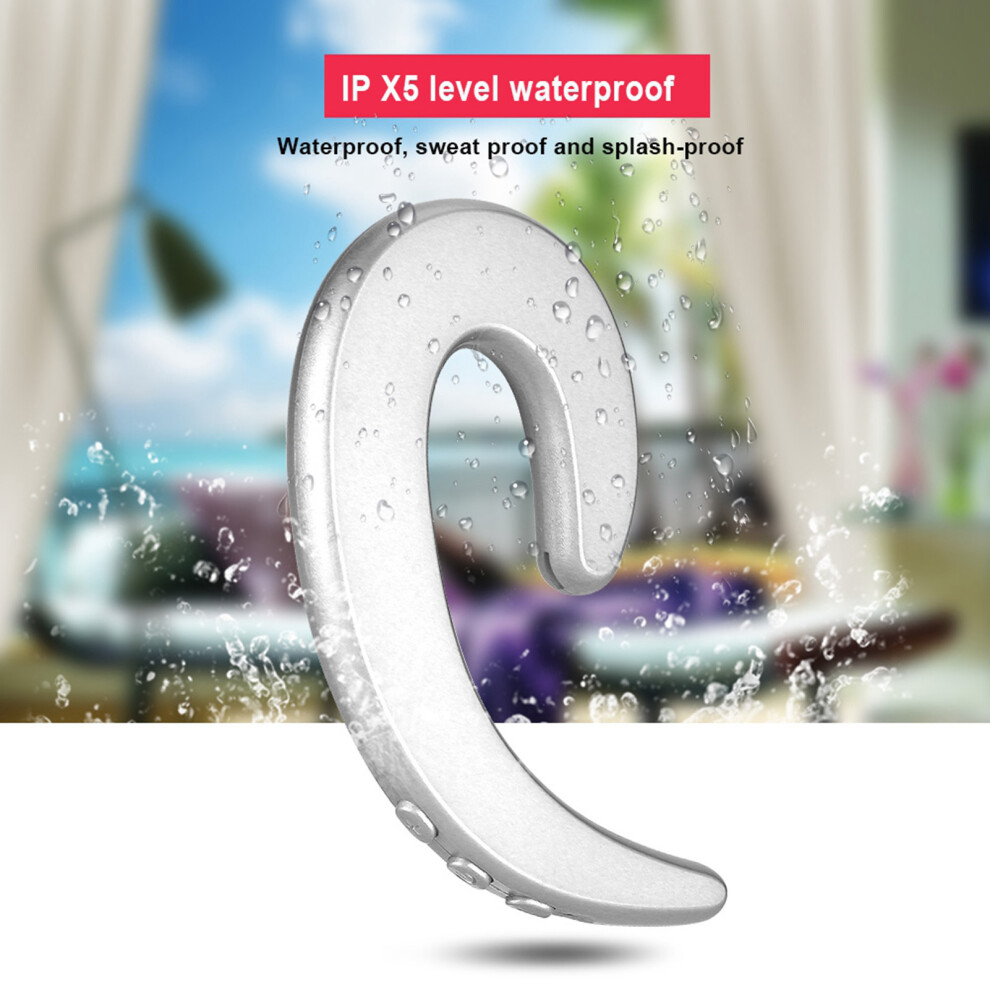 Wireless Bone Conduction Earphone 90Mah 10M Range Silver 4971363403035