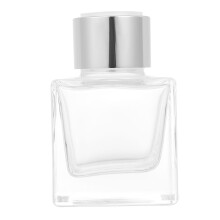 Glassdiffusorflaska Tom Aromaterapiflaska Doftutdelare Behållare (Vit)