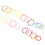 21Pcs Färgglada Resin Ringar Ring För Kvinnor Flickor 2