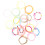 21Pcs Färgglada Resin Ringar Ring För Kvinnor Flickor 6