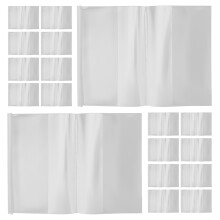 50Pcs Vattentät Bokficka: 22K Dokumentskydd – Transparent Plasthölje