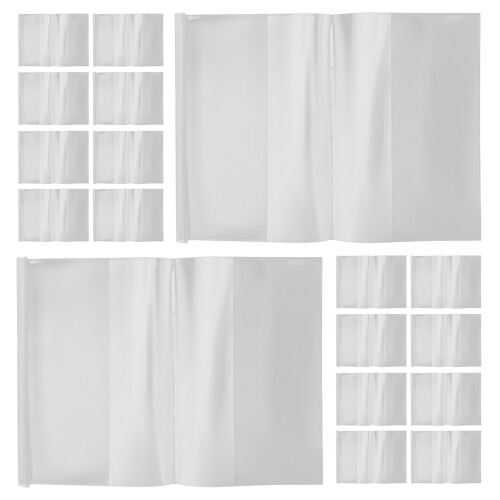 50Pcs Vattentät Bokficka: 22K Dokumentskydd – Transparent Plasthölje