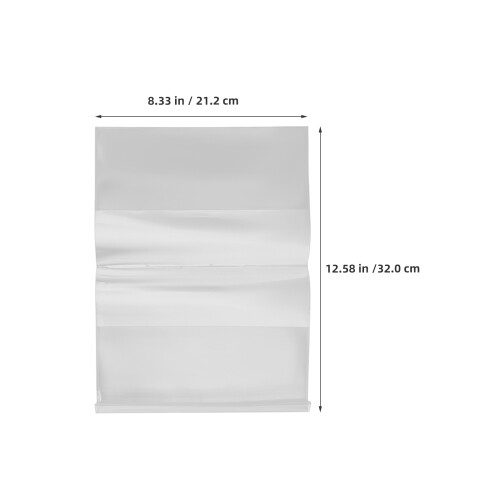 50Pcs Vattentät Bokficka: 22K Dokumentskydd – Transparent Plasthölje 1